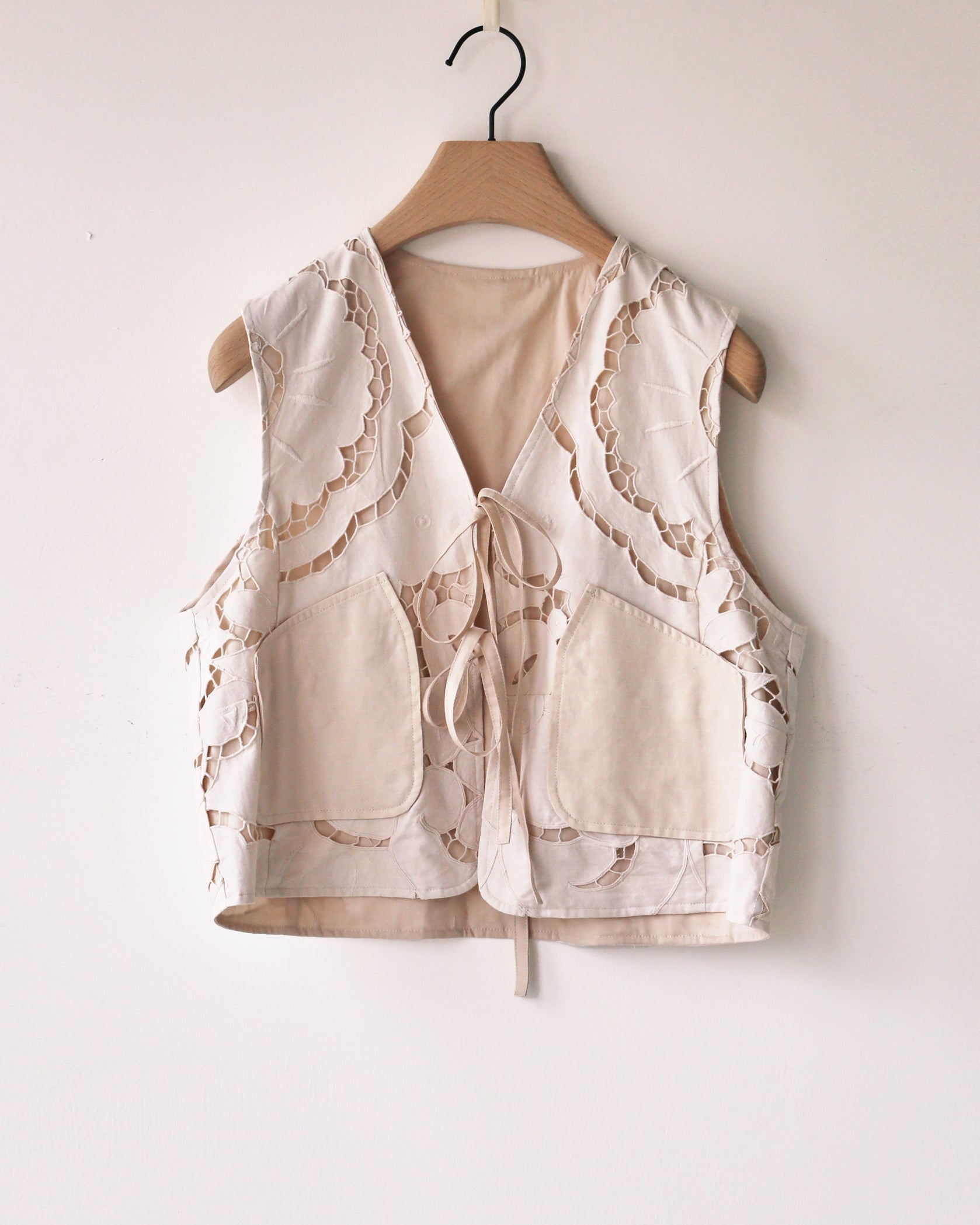 Desert Poppy Front Tie Vest
