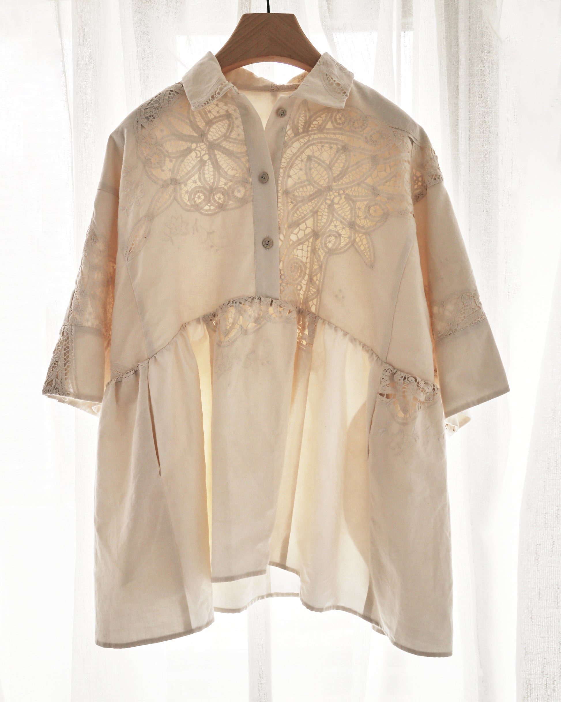 Battenberg Lace Echo Blouse