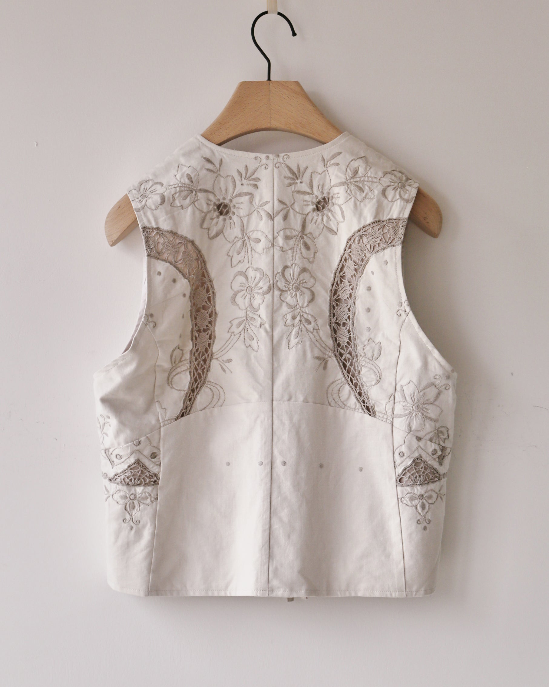 Crochet Front Tie Vest