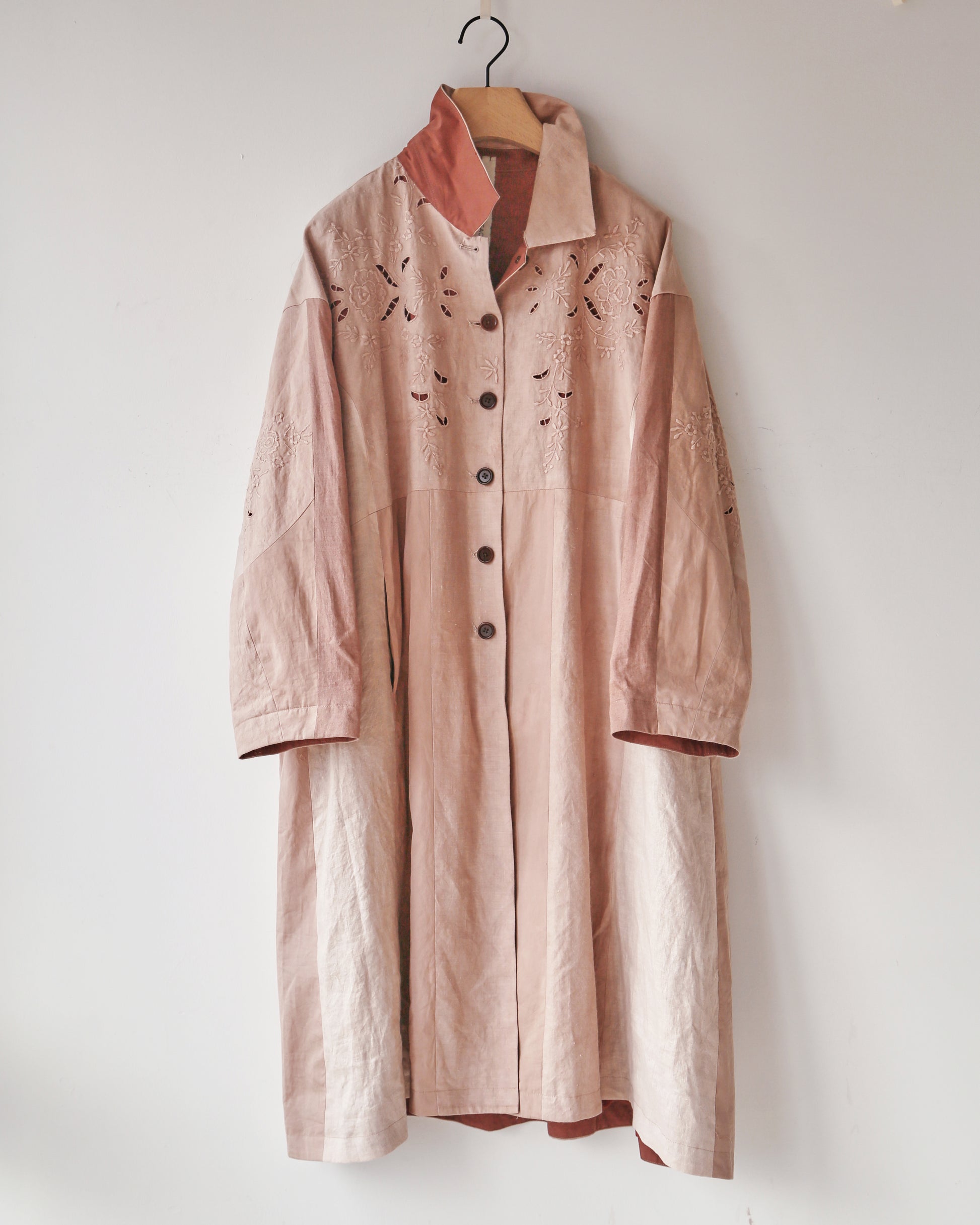 Dusty Rose Duster Coat
