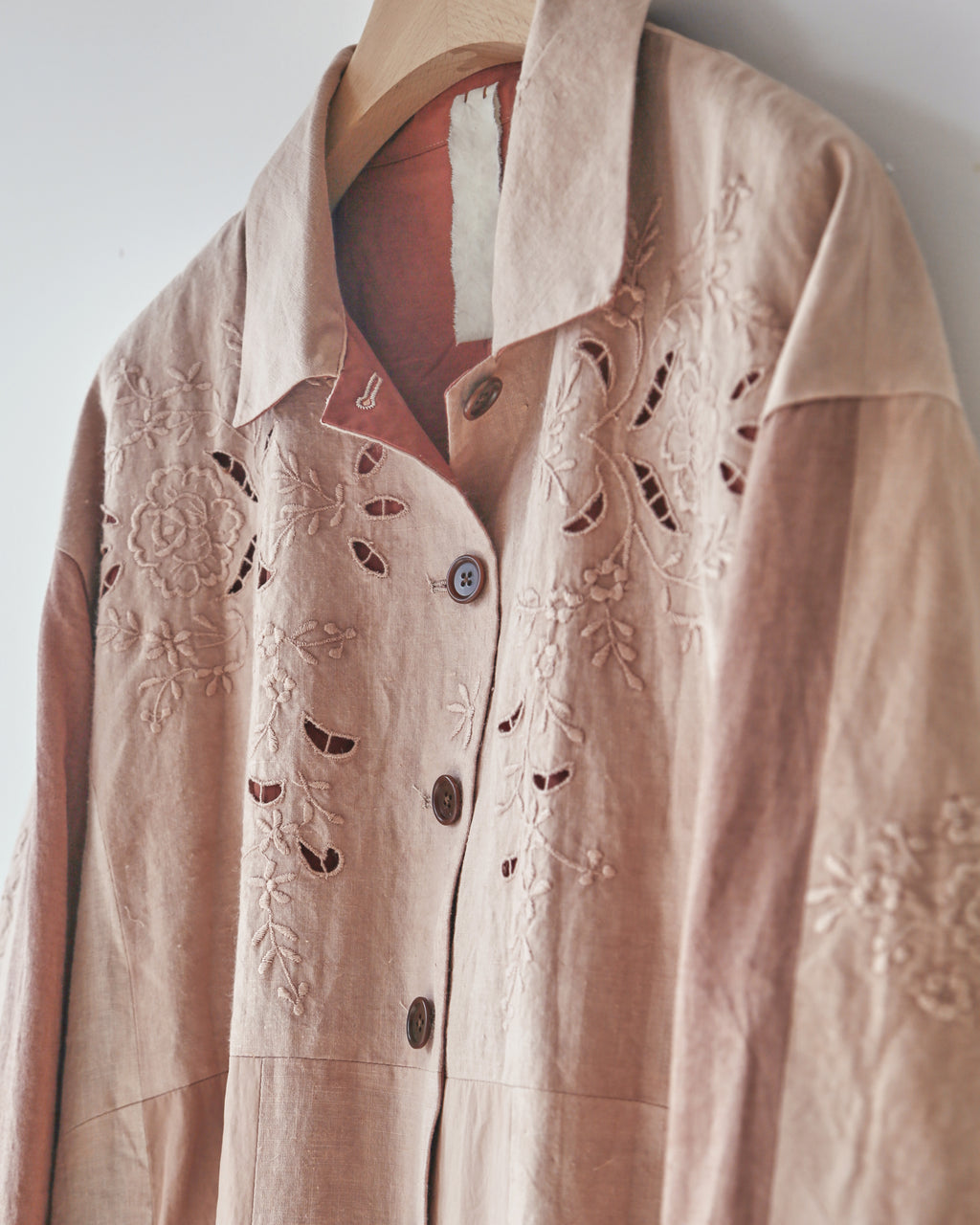 Dusty Rose Duster Coat